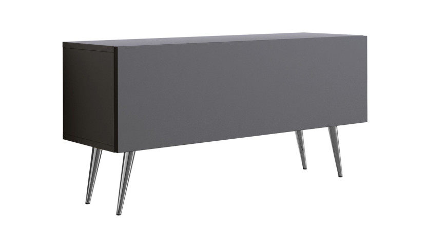 Szafka RTV : Antracyt, nogi chromowane, 100 x 34 x 32 cm 352344