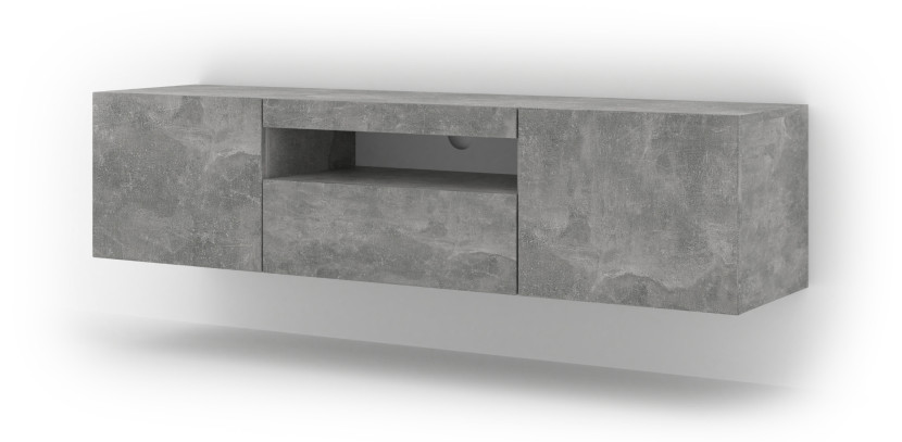 Szafka RTV AURA 150 cm beton + LED 241327