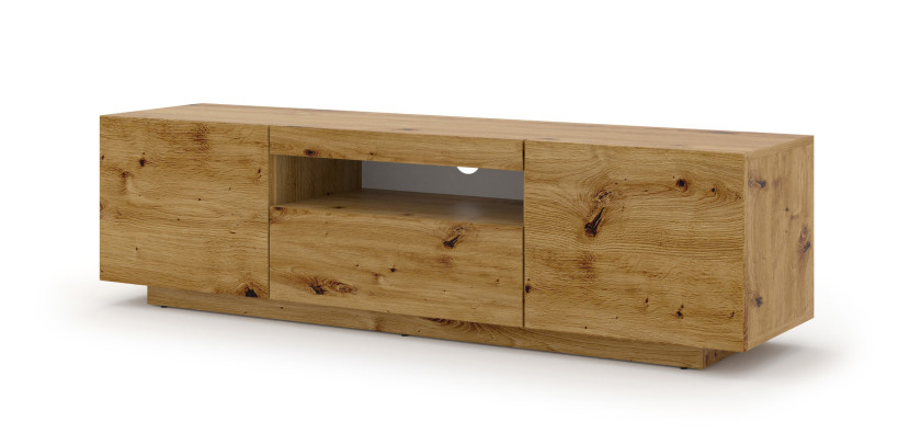 Szafka RTV AURA 150 cm dąb artisan + LED 241317