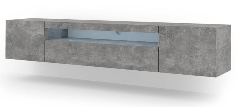 Szafka RTV AURA 200 cm beton + LED 241340