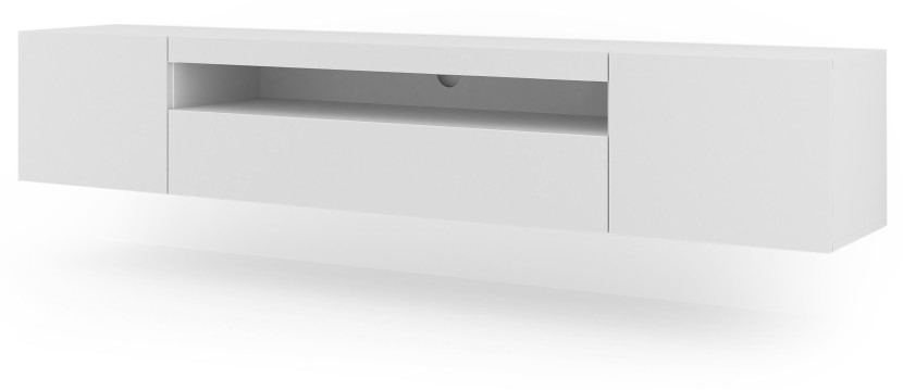 Szafka RTV AURA 200 cm biały mat 241255
