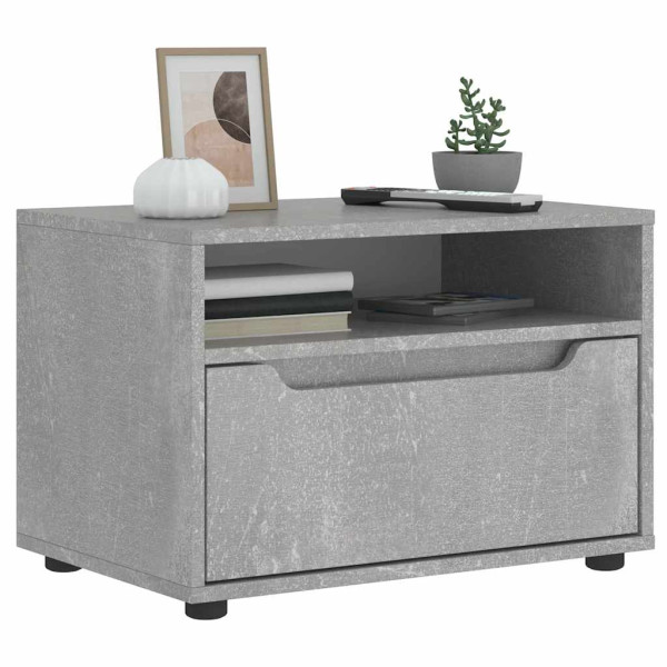 Szafka RTV Betonowa Szara 60x40x38 cm Drewno klejone 867754