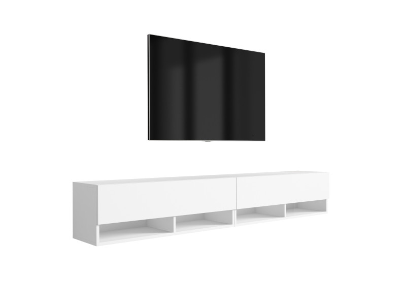 Szafka RTV Biały Mat, 200 (2 x 100) × 32 × 34 cm 749726