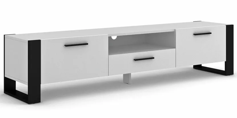 Szafka RTV biały mat 200 - Elvian 692516