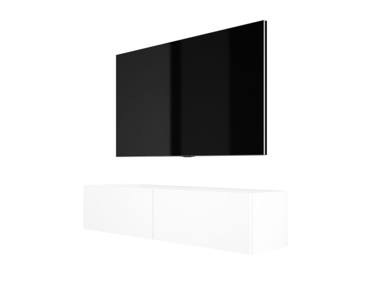 Szafka RTV : Biały Matowy, 140 x 34 x 32 cm 224832