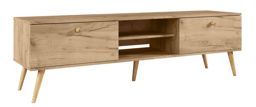 Szafka rtv boho - Dąb craft złoty 184642