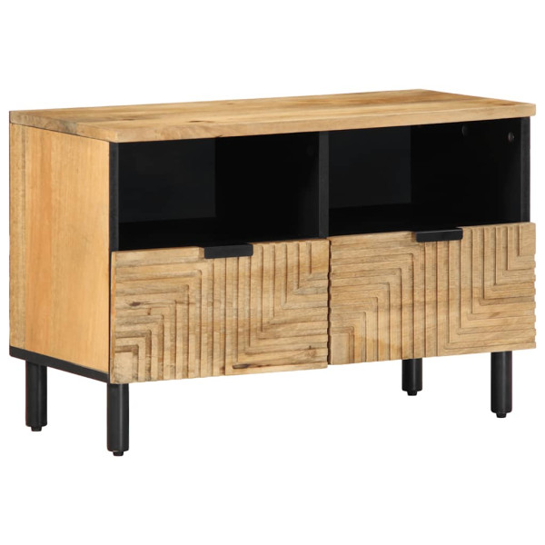 Szafka RTV Brązowa 70x33x46 cm Drewno lite Mango 867805