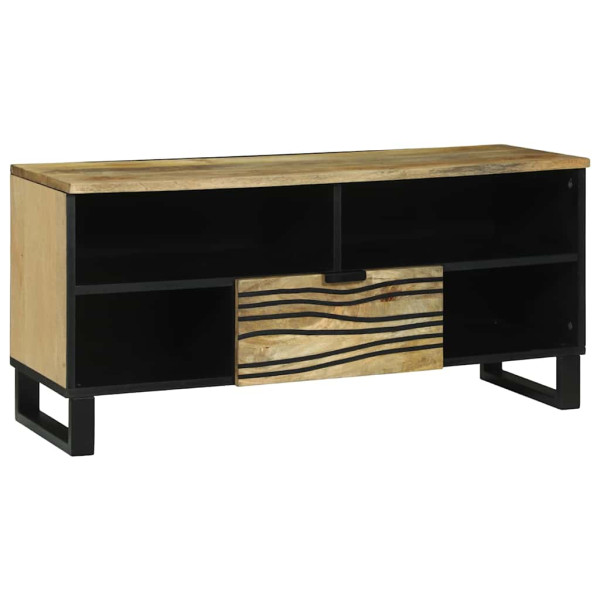 Szafka RTV Brązowy 105 x 33 x 46 cm lite drewno mango 867133
