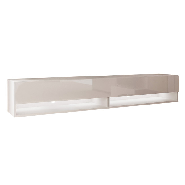 Szafka RTV CALANTE 180 cm z led podwieszana kaszmir połysk 334014