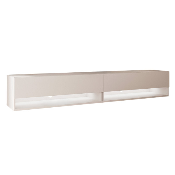 Szafka RTV CALANTE 180 cm z led podwieszana kaszmir 334024