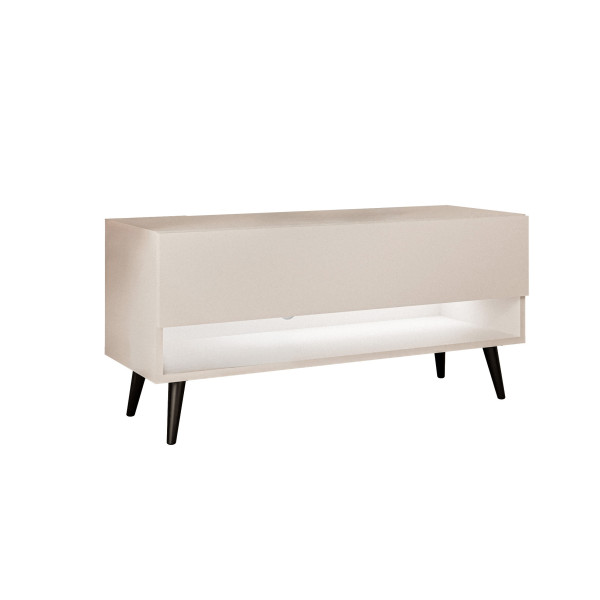Szafka RTV CALANTE 90 cm kaszmir skośne czarne nogi 334033