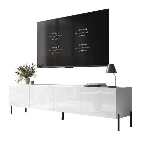 Szafka RTV COLGANTE 200 na nóżkach boho czarnych 1020396
