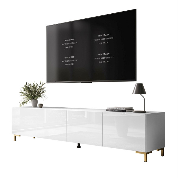 Szafka RTV COLGANTE 200 na nóżkach niskich złotych 1020386