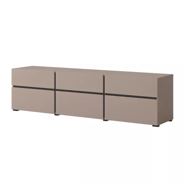 Szafka RTV CROSS 3K3S 180cm congo/czarna 458364