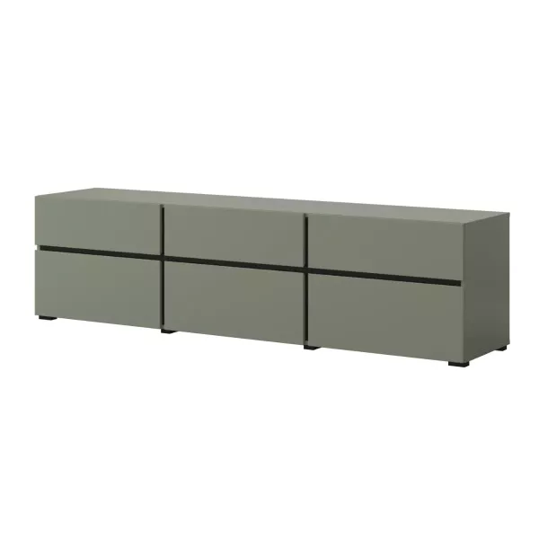 Szafka RTV CROSS 3K3S 180cm zielona/czarna 663357