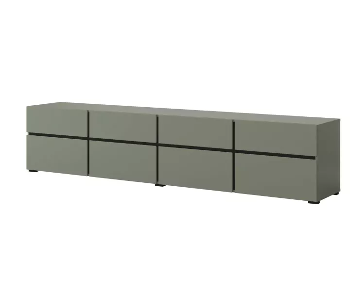 Szafka RTV CROSS 4K4S 225cm zielona/czarna 663358