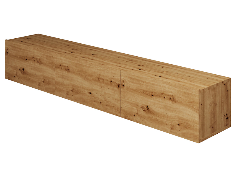 Szafka RTV Dallas 180 cm wisząca z 3 drzwiami dąb artisan 354866