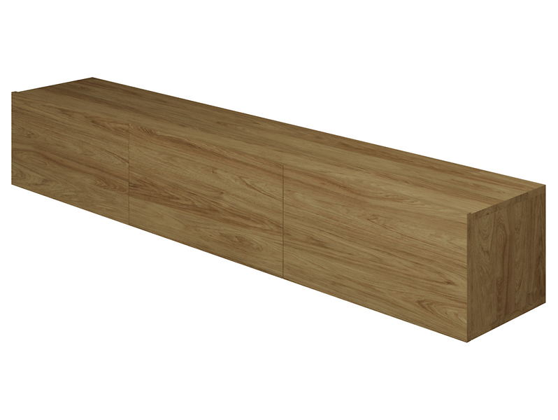 Szafka RTV Dallas 180 cm wisząca z 3 drzwiami dąb hikora 354867