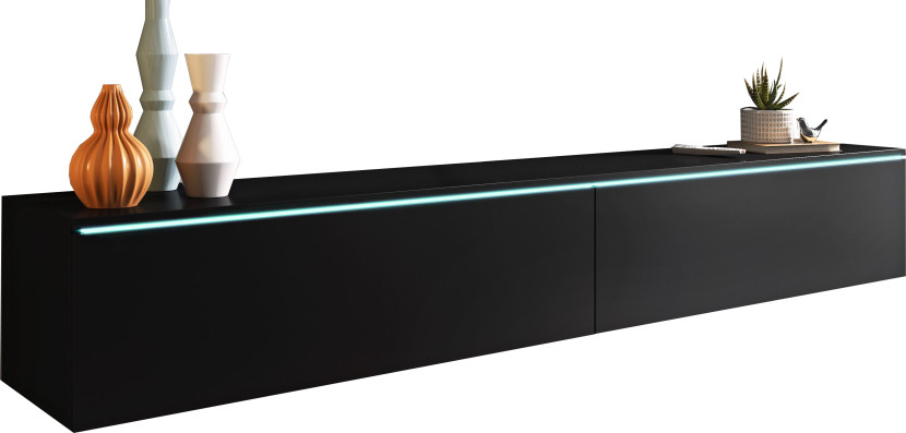 Szafka RTV DONNA 180 w kolorze czarny grafit 355062