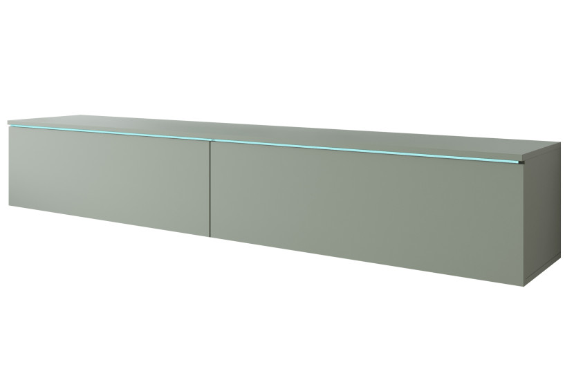 Szafka RTV DONNA 180 w kolorze mglista zieleń z LED 716615