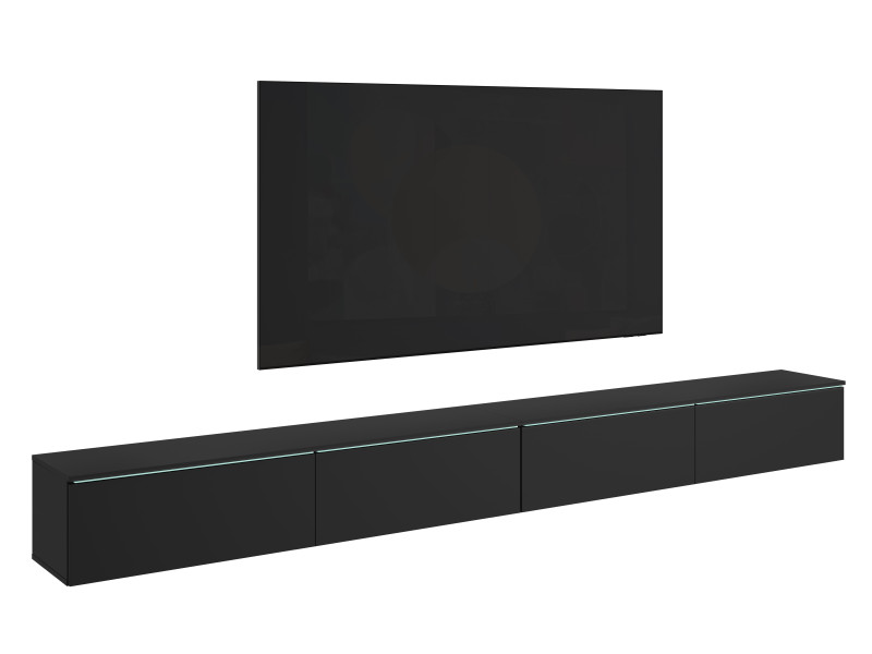 Szafka RTV DONNA 300 w kolorze czarny mat z oświetleniem LED 1037272