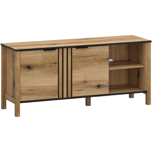 Szafka RTV Dwudrzwiowa do Salonu VERVE 138 cm Dąb Evok 329715