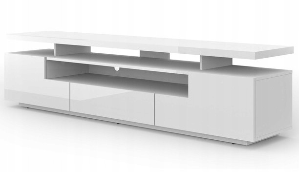 Szafka RTV EVA 180 biały mat / biały połysk 755356