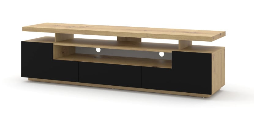 Szafka RTV EVA 180 dąb artisan / czarny mat 241353