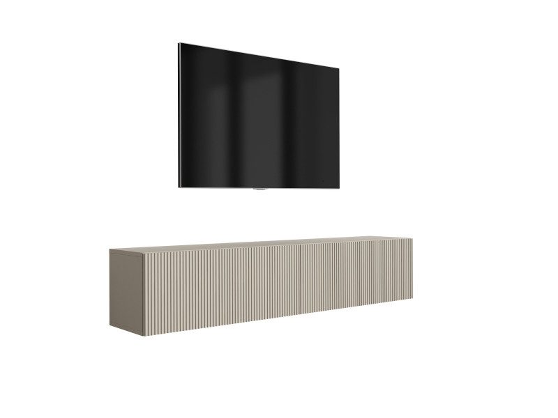 Szafka RTV: f. ryflowany, Kaszmir, 170 × 32 × 33,6 cm 964811