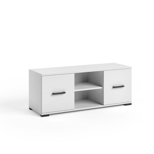 Szafka RTV FELIX 5 biała 120 cm minimalistyczna do salonu 902730