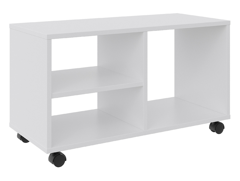 Szafka RTV Flip II 75 cm na kółkach biała 282764