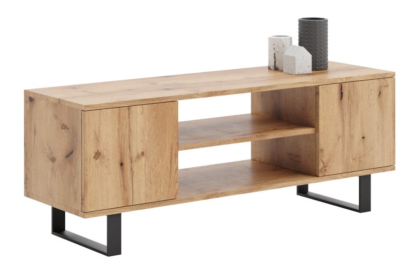 Szafka RTV Focus loft dąb craft złoty 85632