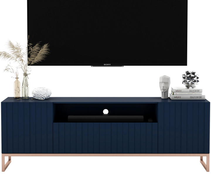 Szafka RTV Glamour komoda Glamour Granatowy Mat 150 cm 90040