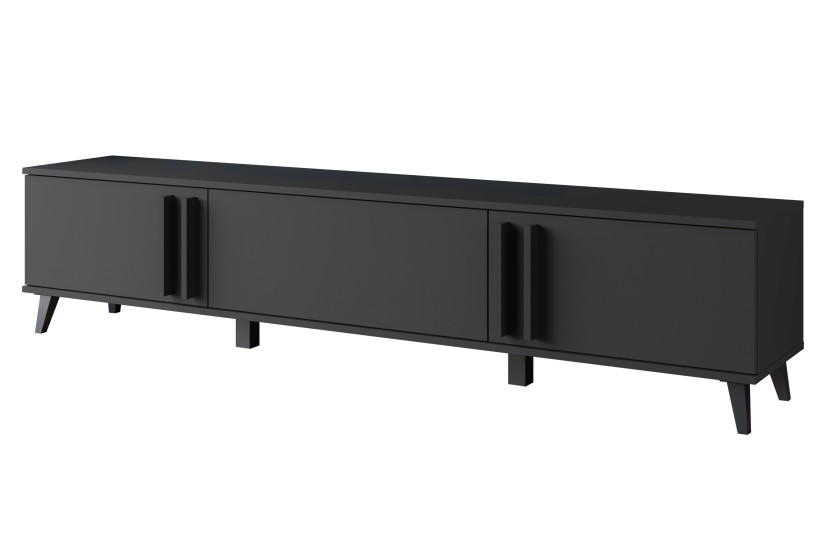 Szafka rtv HURON 180 cm czarny 715261