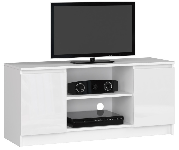 Szafka RTV K120 BIała, BIała Połysk 120x40x55 cm 301741