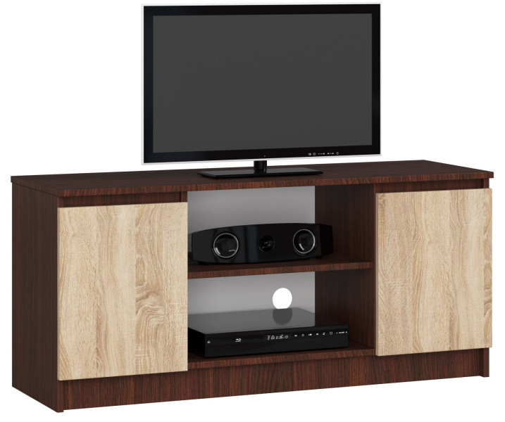 Szafka RTV K120 Wenge, Dąb Sonoma 120x40x55 cm 301735