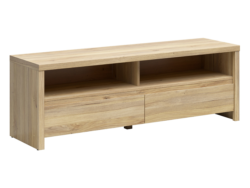 Szafka RTV Kaspian 143 cm z 2 szufladami i półką dąb mauvella 1064880