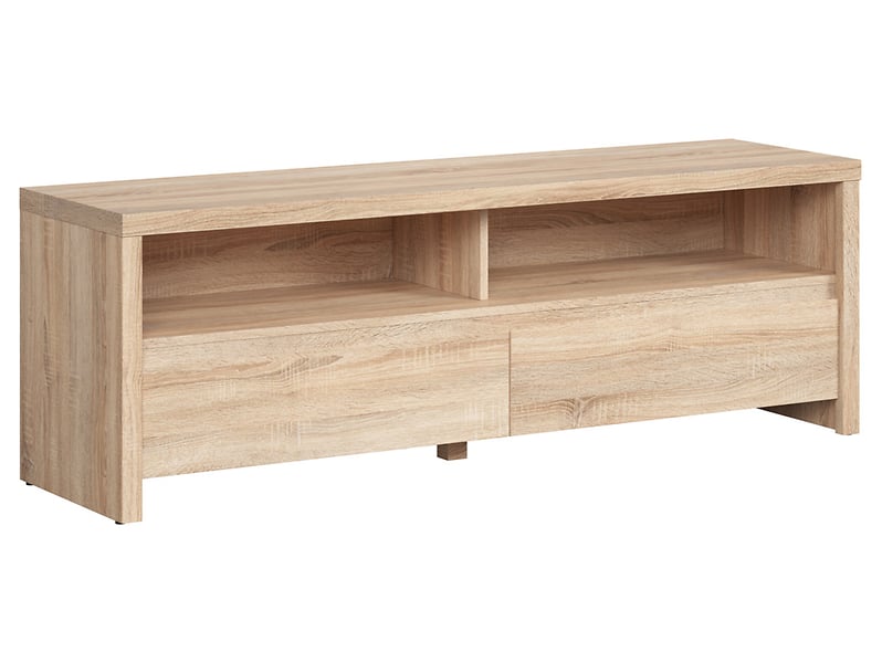 Szafka RTV Kaspian 143 cm z 2 szufladami i półką dąb sonoma 33562