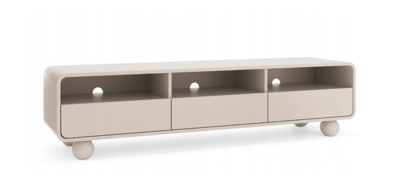 Szafka RTV Kaszmir 180cm Zaoblone blaty nogi Kula Alis PS 812355