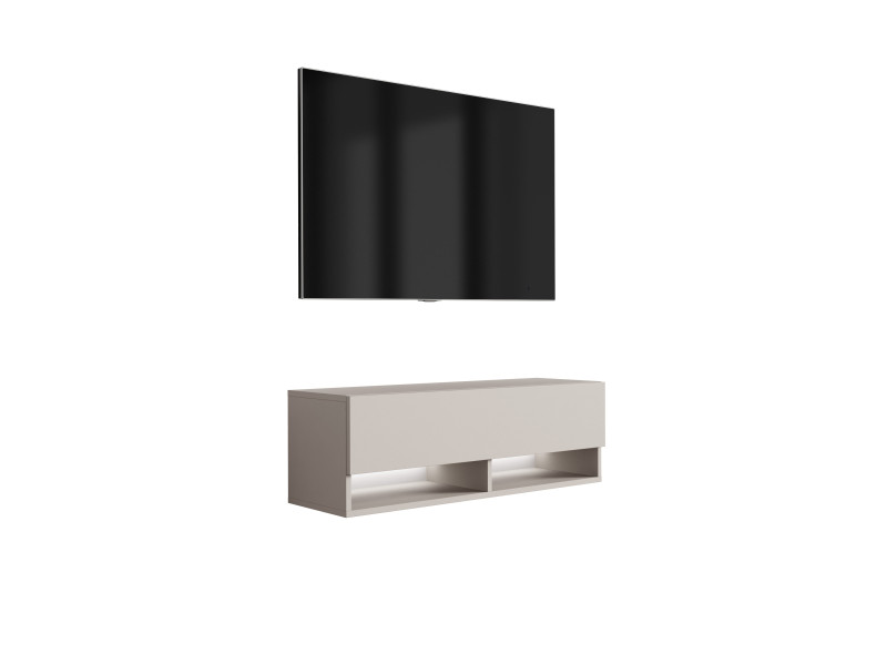 Szafka RTV Kaszmir, LED biały, 100 × 32 × 34 cm 749709
