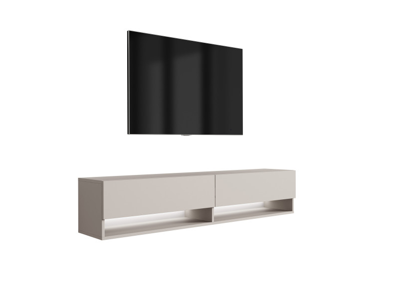 Szafka RTV Kaszmir, LED biały, 170 × 32 × 34 cm 749773