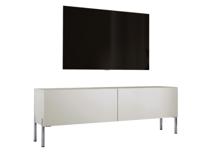 Szafka RTV : Kaszmir, nogi chrom, 140 x 34 x 32 cm 220245