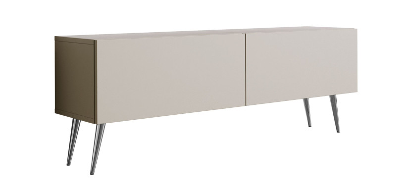 Szafka RTV : Kaszmir, nogi chromowane, 140 x 34 x 32 cm 352282