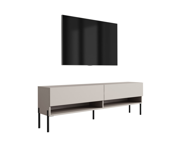 Szafka RTV Kaszmir, nogi proste czarne, 170 × 32 × 52 cm 749775