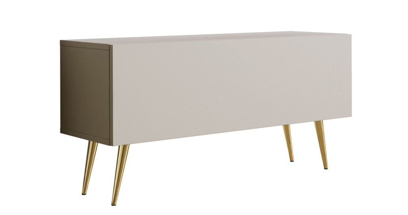 Szafka RTV Kaszmir, złote nogi, 100 x 34 x 32 cm 352287