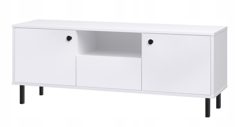 Szafka RTV, komoda Venus stojąca biała 137 cm 275074
