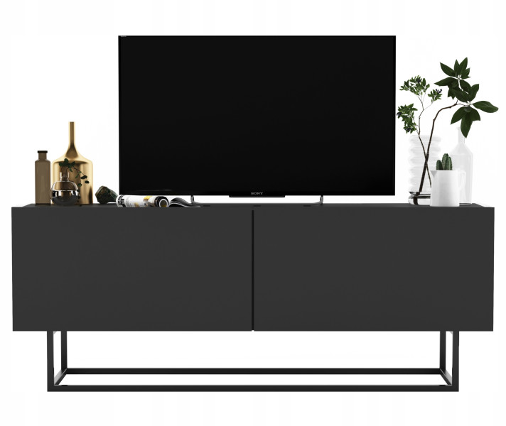 Szafka RTV Loft Industrialna komoda grafit 120 cm 58122