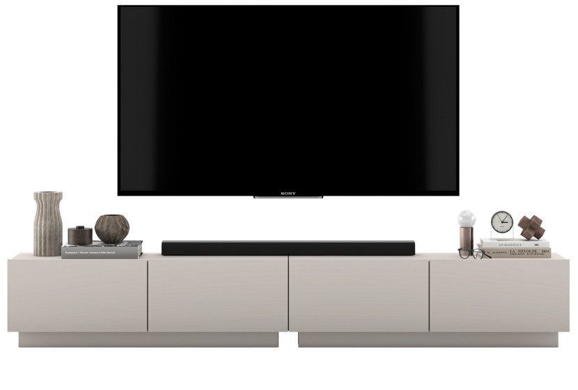 Szafka RTV Loft Industrialna komoda RTV kaszmir MAT 240 cm 636580