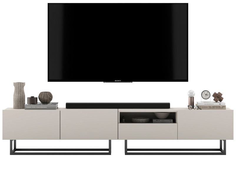 Szafka RTV Loft komoda Industrialna kaszmir mat 240 cm 636581