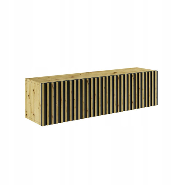 Szafka Rtv Loft Z Lamelami Zestaw Trend 10 Dąb Artisan 989339